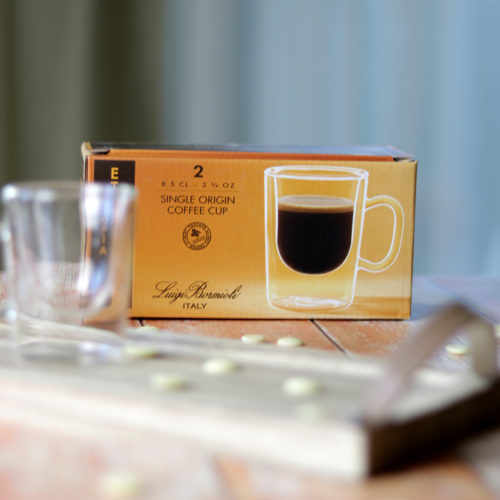 Duplafalú espresso kávéscsésze szett - hőálló és extra könnyű üveg