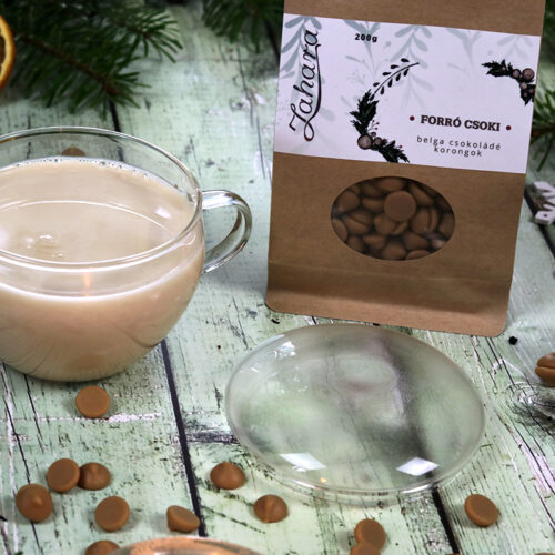 Karácsonyi ajándékcsomag - karácsonyi forró csoki és üveg csésze