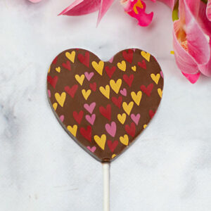 Szív alakú csokinyalóka Valentin napra