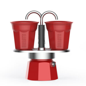 bialetti mini express kotyogós kávéfőző szett piros