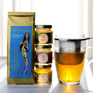 Virágzó tea és méz ajándékcsomag